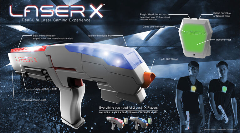 LASER X - Real-Life Laser Gaming Experience - Double Set
