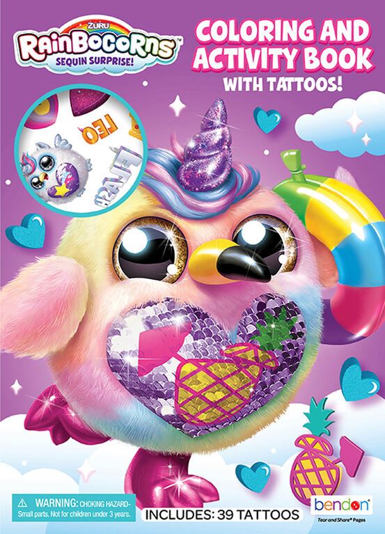 Colouring & Activity Book with Tattoos - English Edition