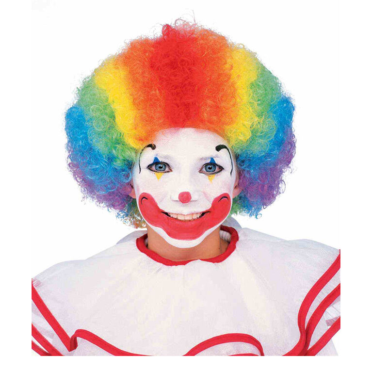 Rainbow Clown Afro Wig
