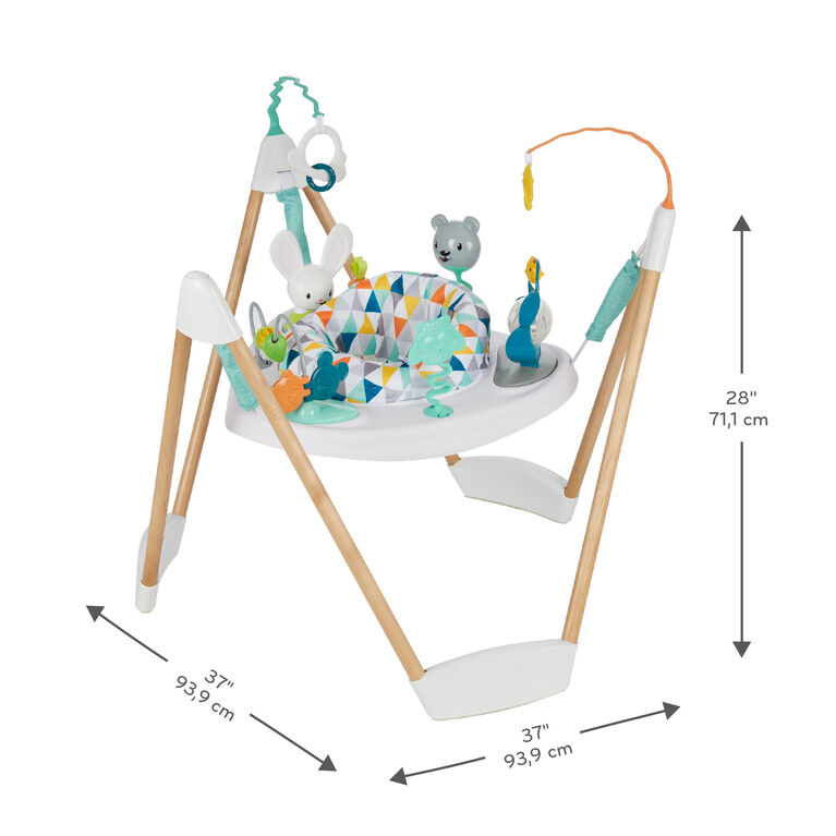 Evenflo Sautoir sur un cadre ExerSaucer Woodland Wonder