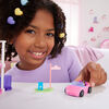 Barbie Mini BarbieLand Doll & Toy Vehicle Sets, 1.5-inch Barbie Doll & Iconic Toy Vehicle with Color-Change Surprise - Convertible