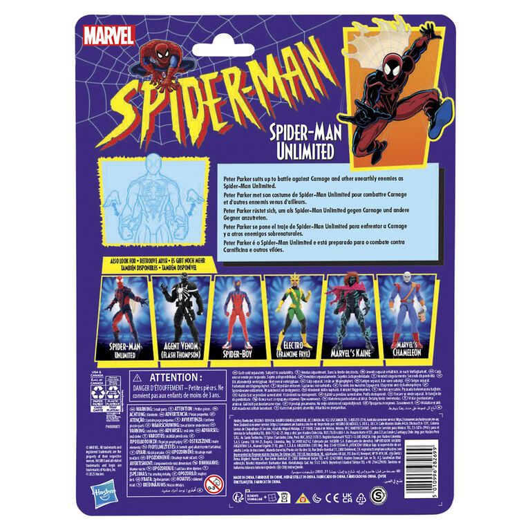 Marvel Legends Series Spider-Man Unlimited Comics Action Figure