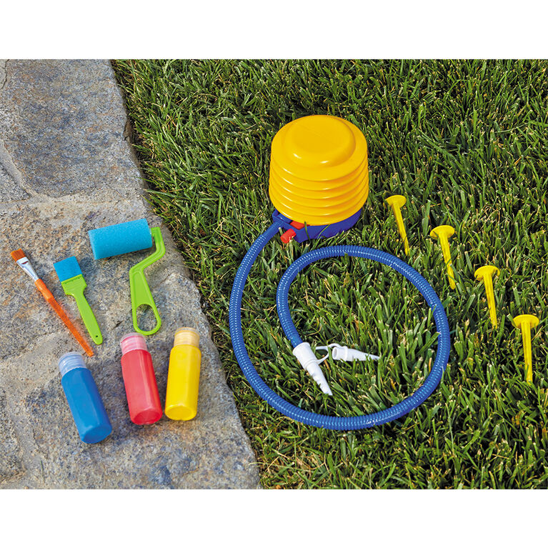 Chevalet gonflable 3 en 1 Little TikesMD Paint and Play de jardin avec accessoires
