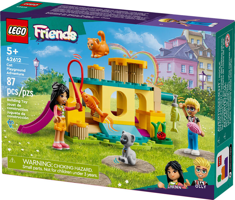 LEGO Friends Cat Playground Adventure Set, Pretend Animal Toy 42612