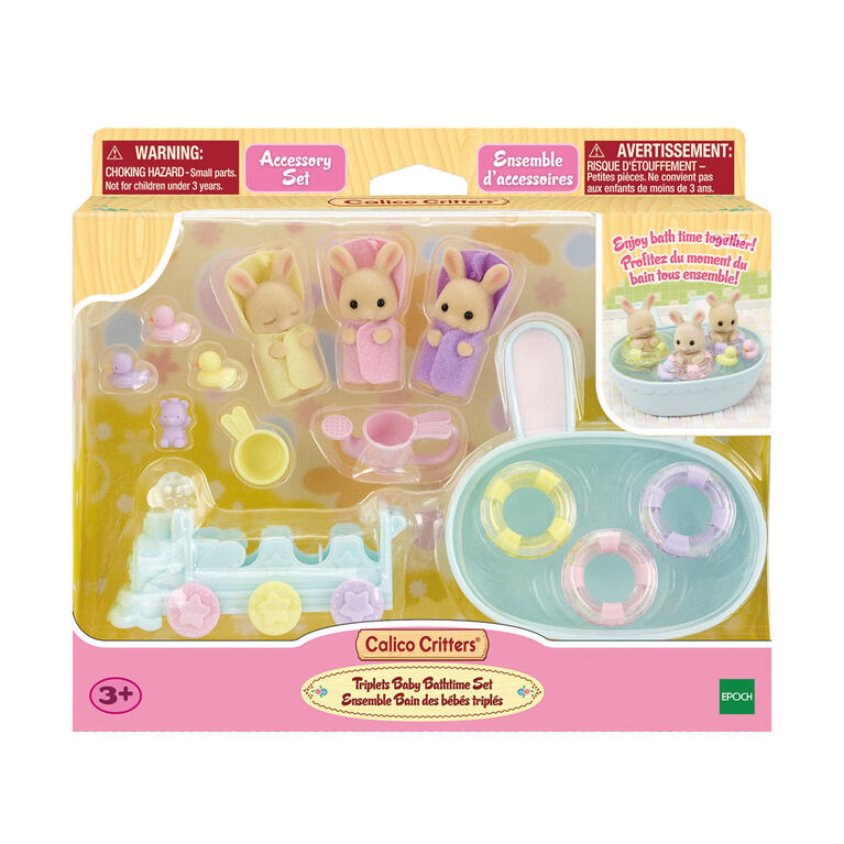 Ensemble De Bain Pour B&eacute;b&eacute; Triplets Calico Critters
