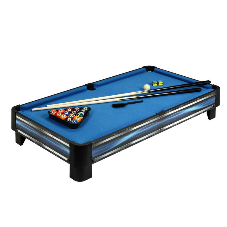 Breakout 40 Inch Tabletop Pool Table - Blue