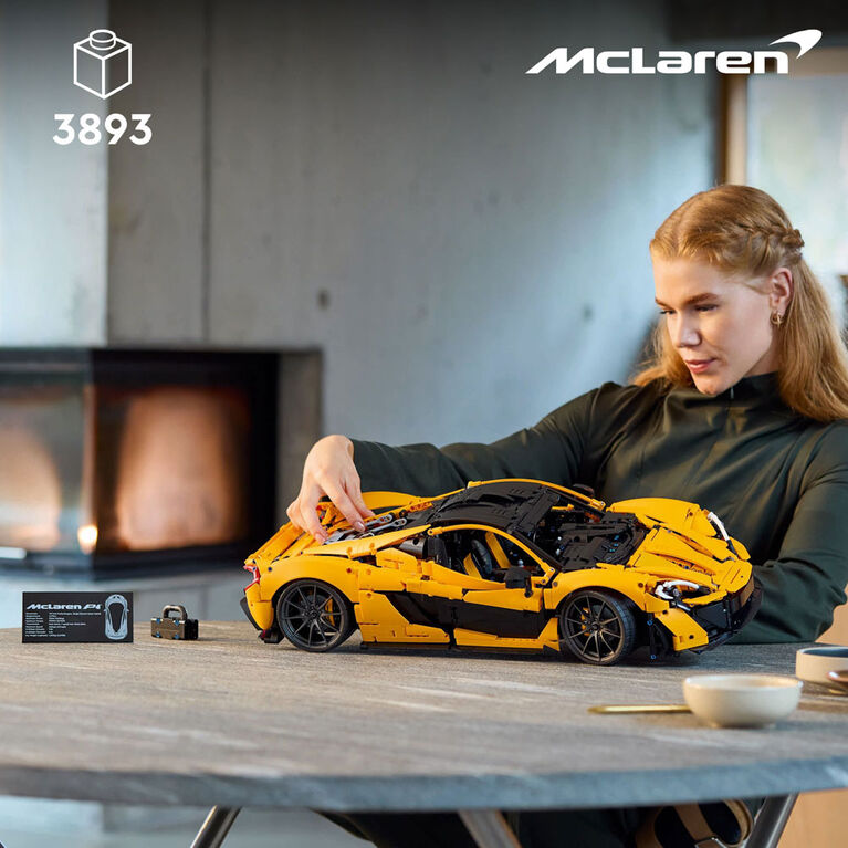LEGO Technic McLaren P1 Hypercar, F1 Gift for Adults, Formula 1 Race Car Model for Racing Fans, 42172