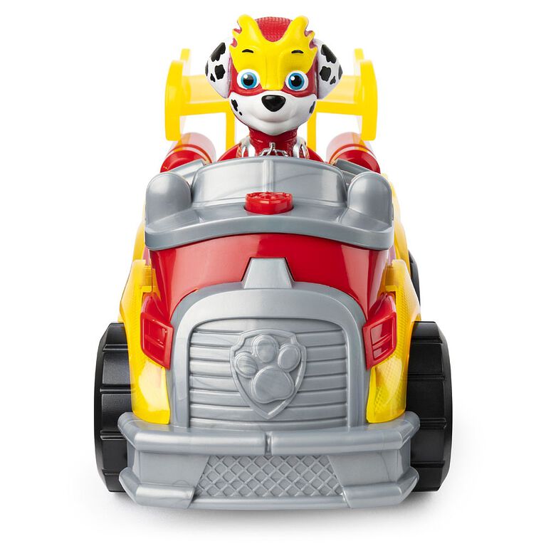 PAW Patrol, Mighty Pups Super PAWs Marshall's Deluxe Vehicle with Lights and Sounds