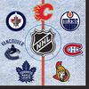 NHL Fans Serviettes de Table, 16un