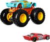 Hot Wheels Monster Trucks 1:64 Scale Vehicles 2 Pack; 1 Die-Cast Truck & 1 Car