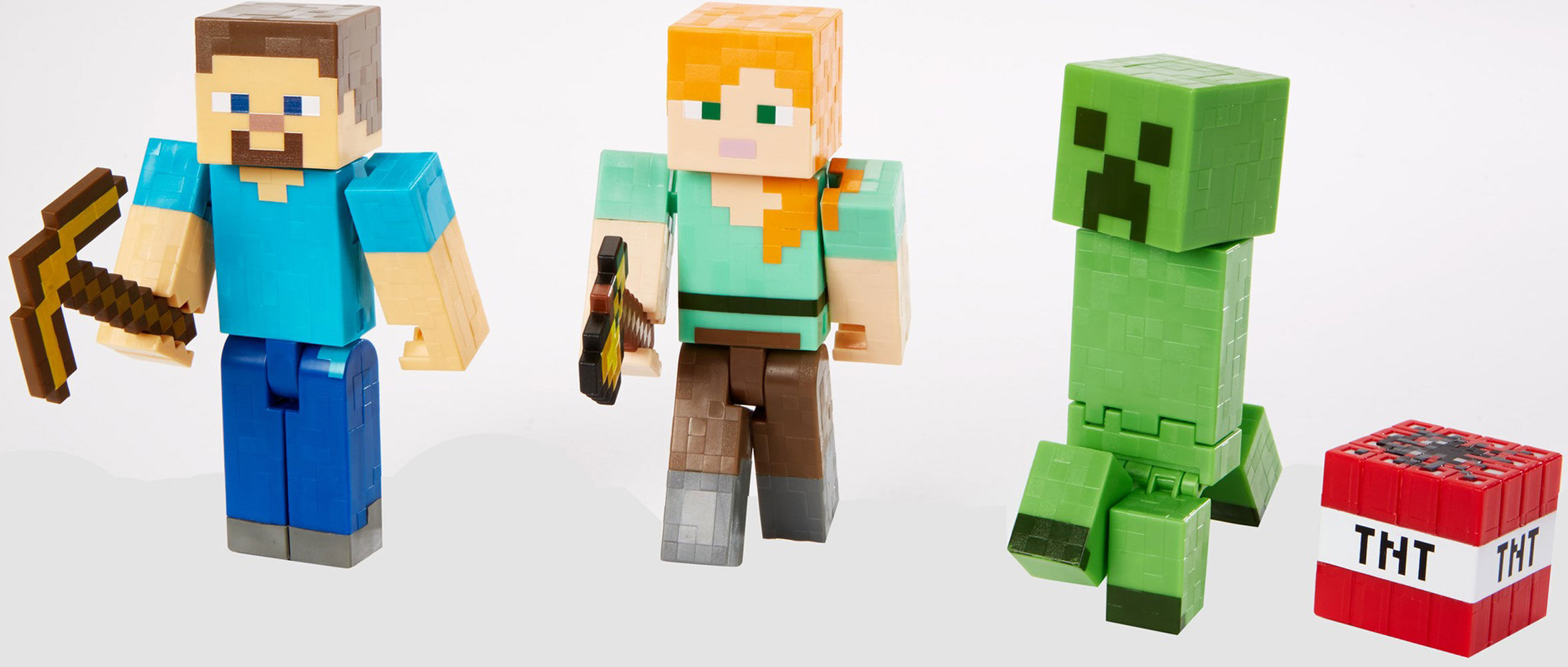 Minecraft Survival Mode Action Figure 3 Pack - Styles May Vary - R Exclusive
