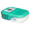 Sistema To Go Split Lunch Box, 1.1 L Food Storage Container with 2 Compartments, Colour May Vary