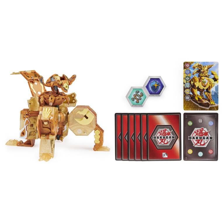 Bakugan Ultimate Viloch, 7-in-1 Exclusive Bakugan, Includes BakuCores and Trading Cards, Geogan Rising Collectible Action Figure