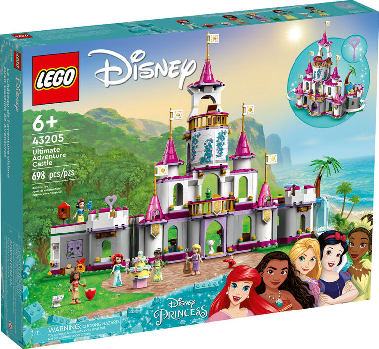 LEGO  Disney Princess Ultimate Adventure Castle 43205 Building Kit (698 Pieces)