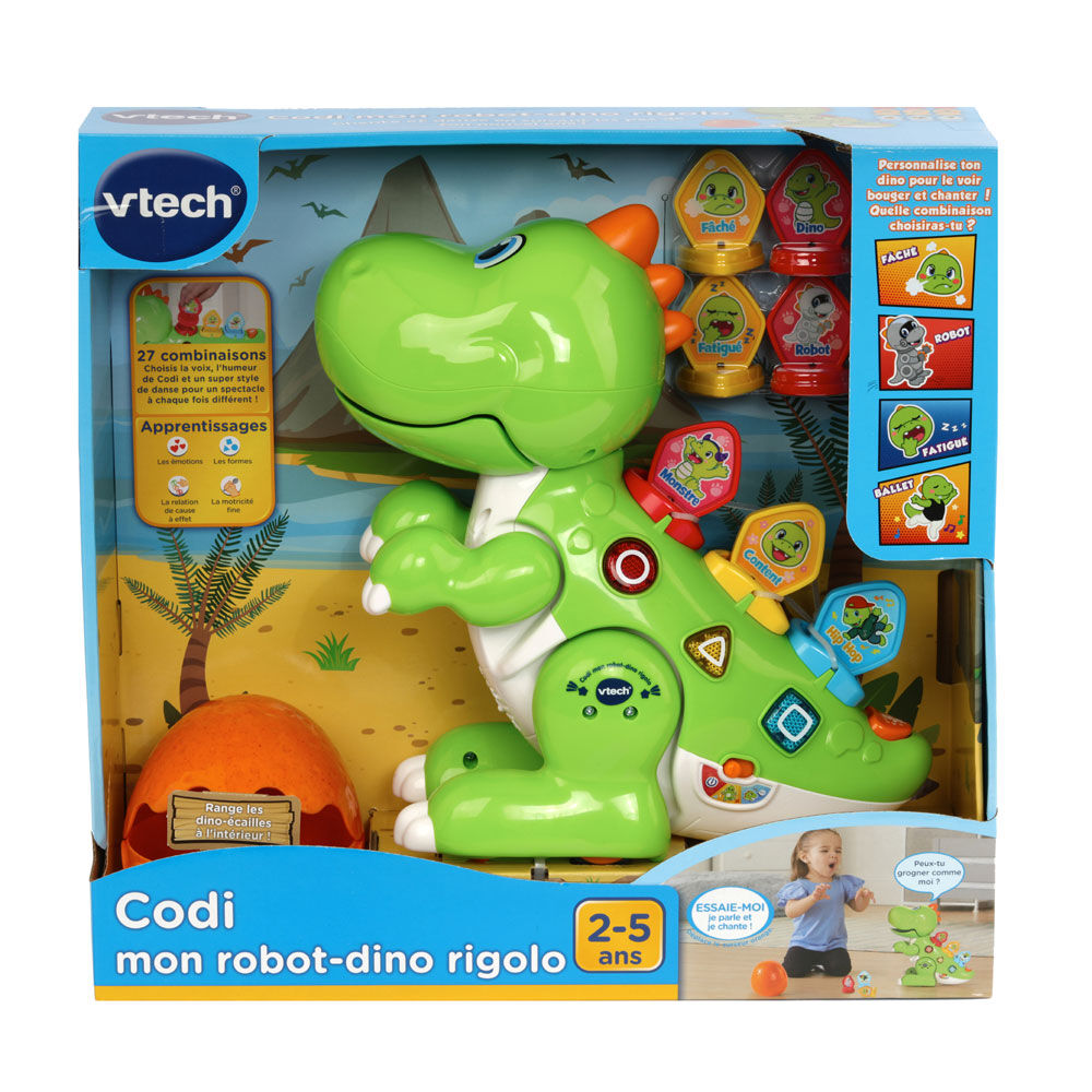 VTech Codi, mon robot-dino rigolo - Édition française | Toys R Us Canada