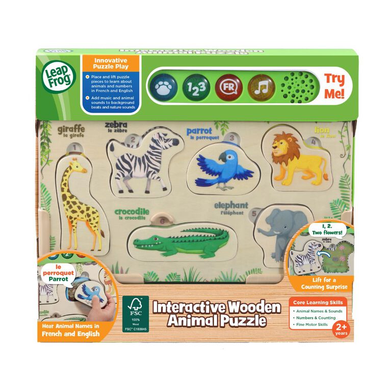 LeapFrog Mon premier puzzle interactif des animaux - Édition anglaise