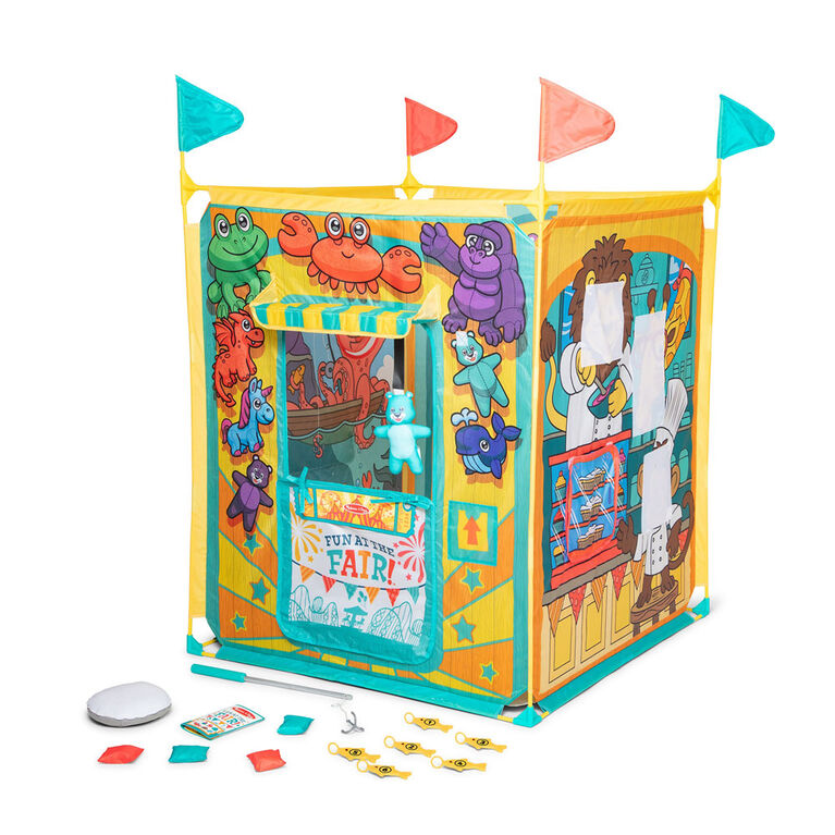 Melissa and Doug - Fun Fair Step Right Up Game Center Tent