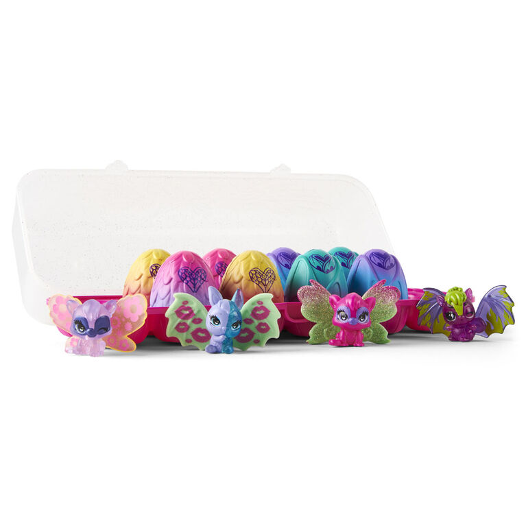 Hatchimals CollEGGtibles, Boîte de 12 oeufs Wilder Wings exclusive avec des ailes à combiner