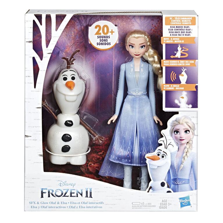 Disney Frozen - Poupées Elsa et Olaf interactifs - Édition anglaise
