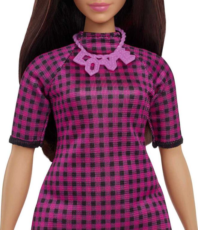 Barbie- Fashionistas- Poupée 188, robe, collier "Love"