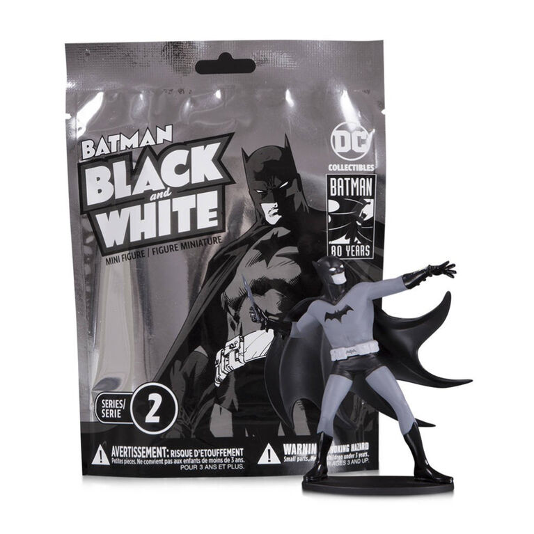 DC Multiverse - Batman - Series Noir Et Blanc - Figurine Sac Aveugle - Édition anglaise