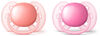 Philips AVENT Ultra Soft pacifier 6-18 Months, 2-Pack - Pink/Peach