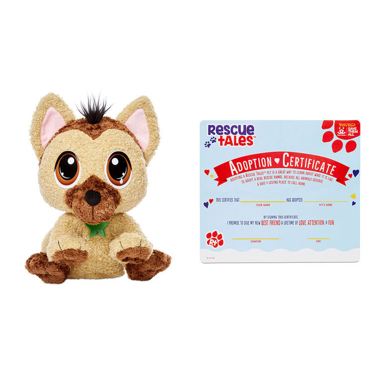 Rescue Tales Adoptable Pet German Shepherd Interactive Plush Pet Toy - English Edition | Toys R ...