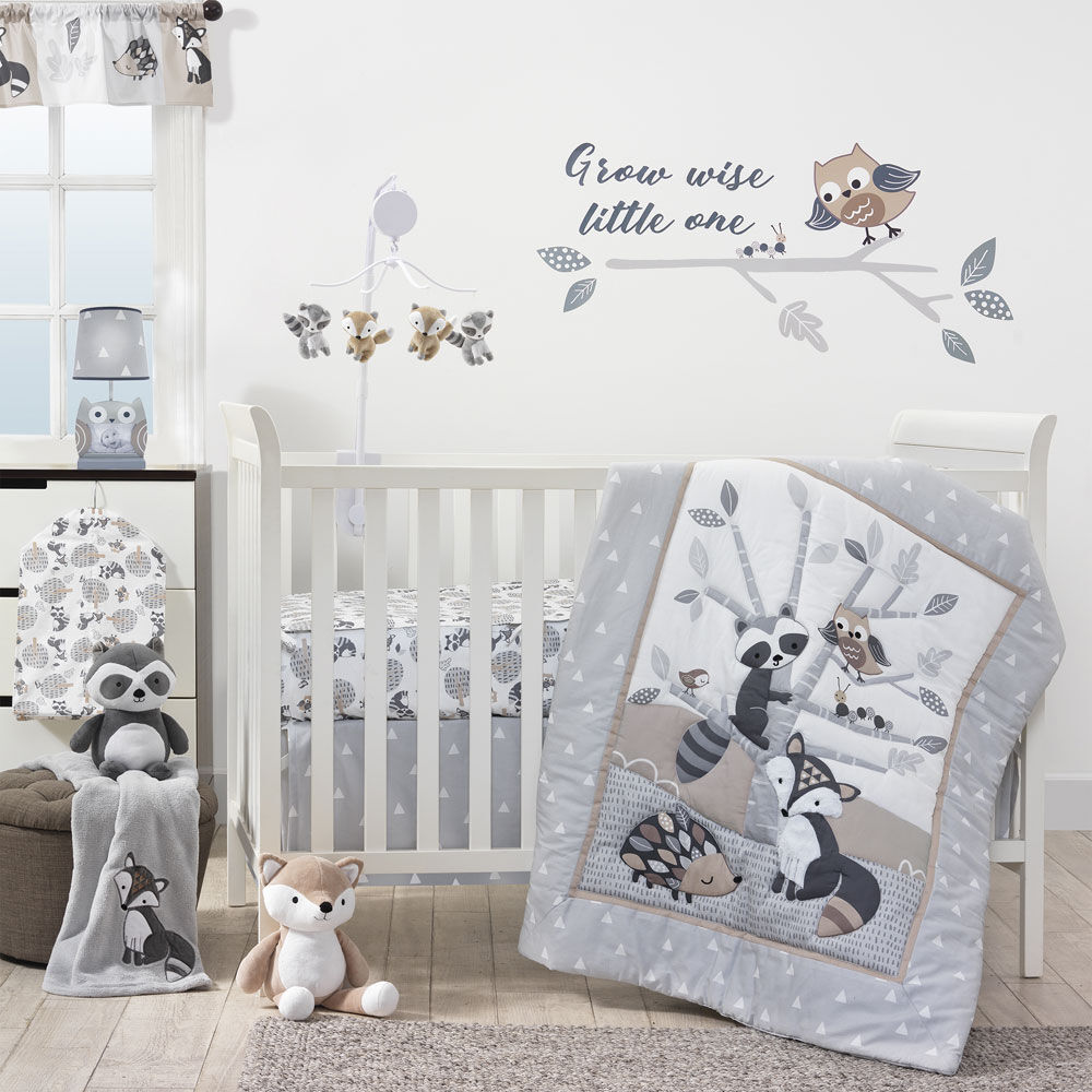 Bedtime Originals Little Rascals 3 Piece Crib Bedding Set Gray Babies R Us Canada