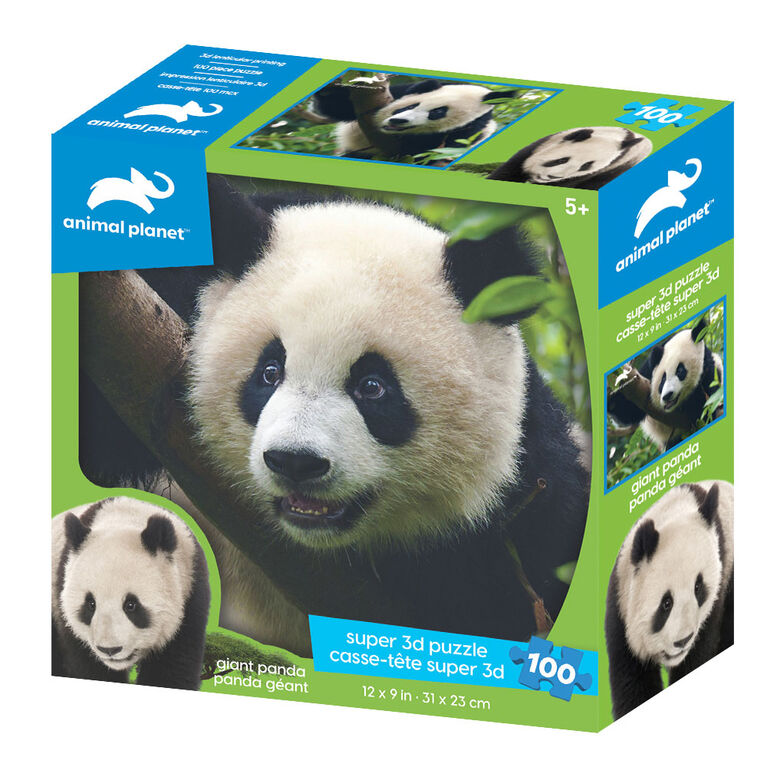 Animal Planet - Giant Panda- 100 Piece 3D Puzzle - R Exclusive