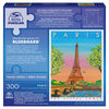 Spin Master Puzzles, Paris France 300-Piece Jigsaw Blueboard Puzzle Eiffel Tower Sunset Travel Series with Poster