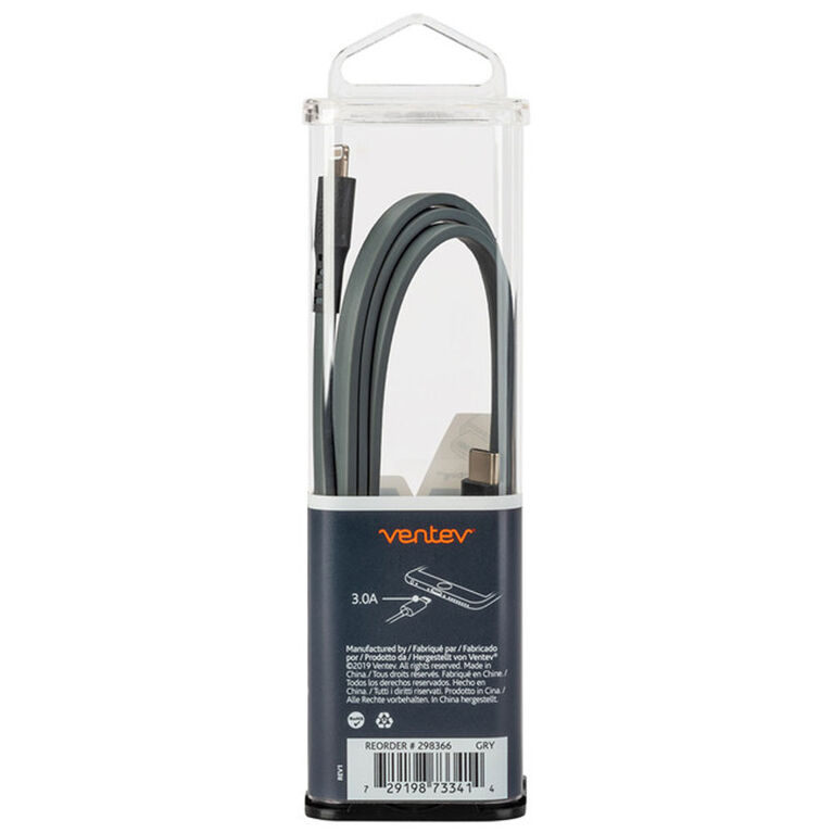 Ventev USB-C to Lightning 3.3ft Cable Grey