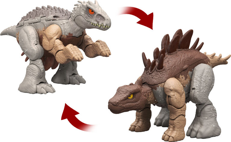 Jurassic World Fierce Changers Double Danger Indominus Rex & Kentrosaurus