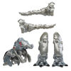 Marvel Mech Strike Mechasaurs, figurine Ultron Primeval de 11 cm avec Mechasaur T-R3X, jouet de super-héros