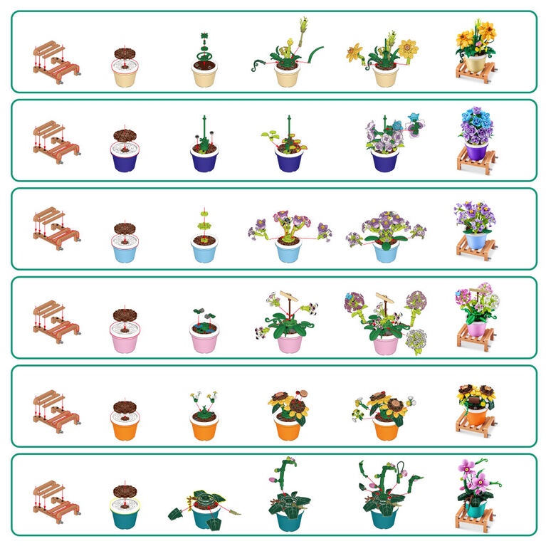 MAX Build More Premium Garden Building Bricks Collection by ZURU
