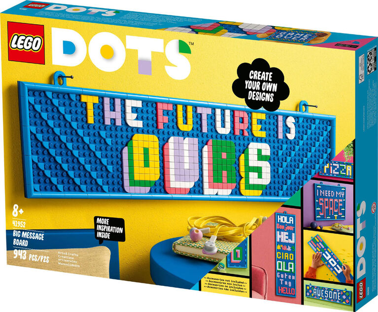 LEGO DOTS Big Message Board 41952 DIY Craft Decoration Kit (943 Pieces)