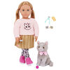 Our Generation - Doll w/ Pet Kitten, Melena & Mittens