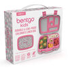 Bentgo Kids Prints Leak-Proof, 5-Compartment Bento-Style Kids Lunch Box - PINK DOTS