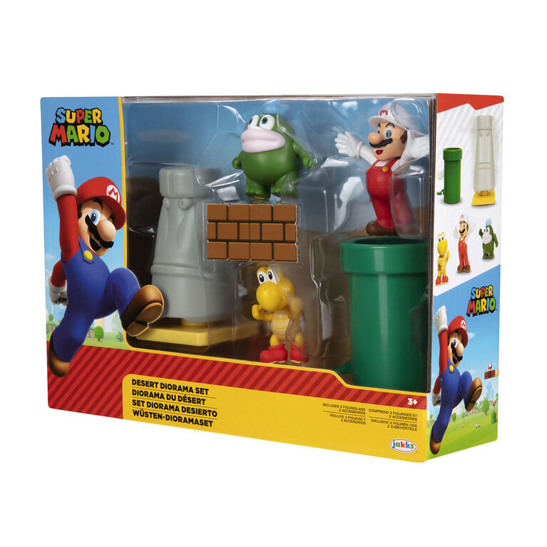 Nintendo Super Mario 2.5" Desert  Plains Diorama Set