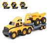 Cat Heavy Movers - Flatbed Truck w/ Dump Truck - R Exclusive