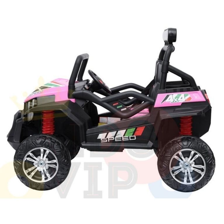 KidsVip 2x12V Kids & Toddlers UTV Viper 4WD Ride on car w/Remote Control - Pink
