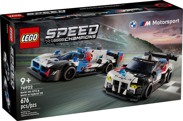 LEGO Speed Champions Les voitures de course BMW M4 GT3 et BMW M Hybrid V8 76922