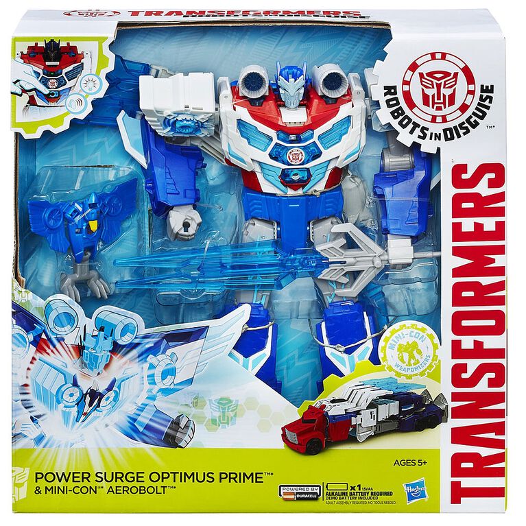  Transformers  Robots In Disguise Power Surge Optimus Prime And