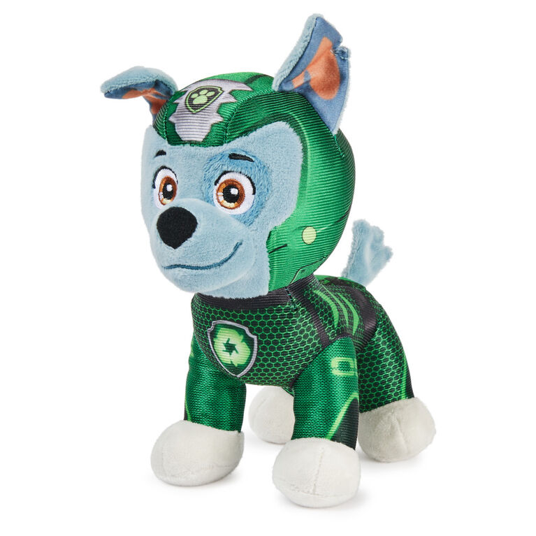 PAW Patrol, Aqua Pups Rocky, Stuffed Animal Plush Toy, 8-inch