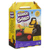 Kinetic Sand, Pave & Play Construction Set with Vehicle and 8oz Black Kinetic Sand