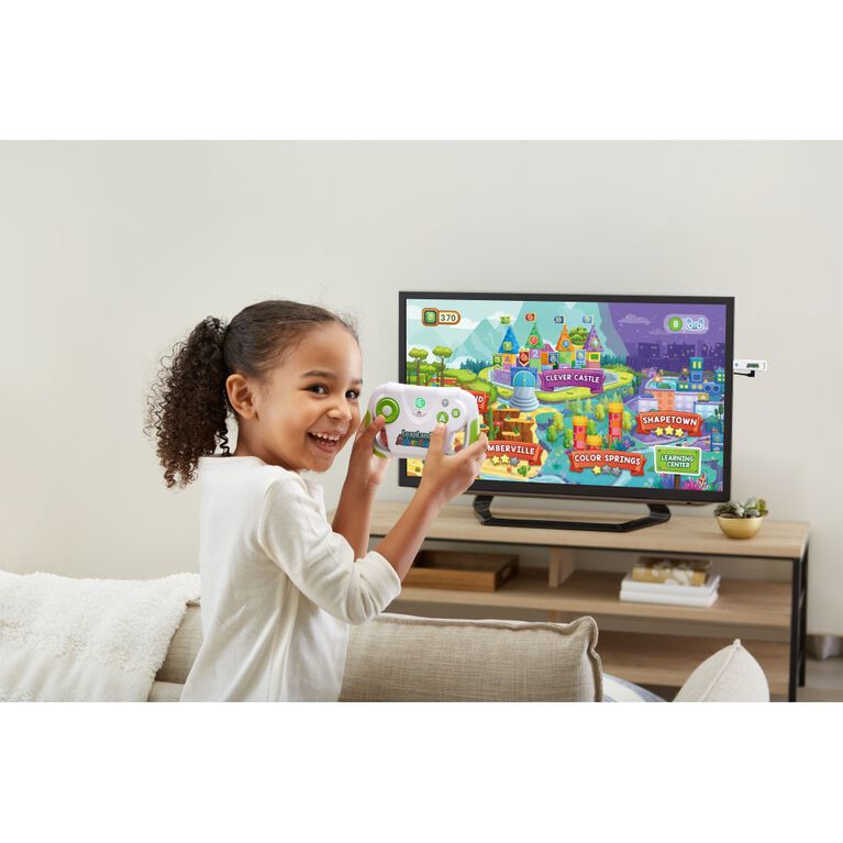 LeapFrog LeapLand Adventures Learning TV Video Game - English Edition, Wireless Controller with Plug-and Play HDMI game stick