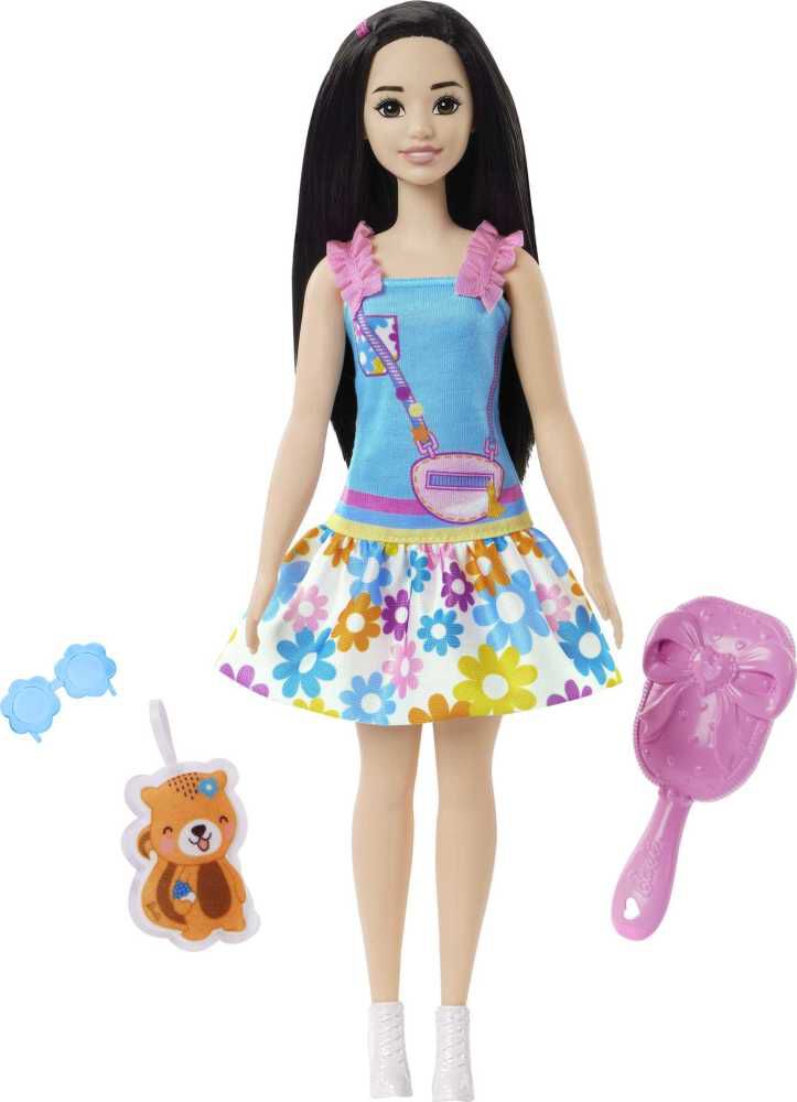 Barbie Fashionistas Doll 209 with Black Hair and a Plaid Dress  Smyths  Toys UK