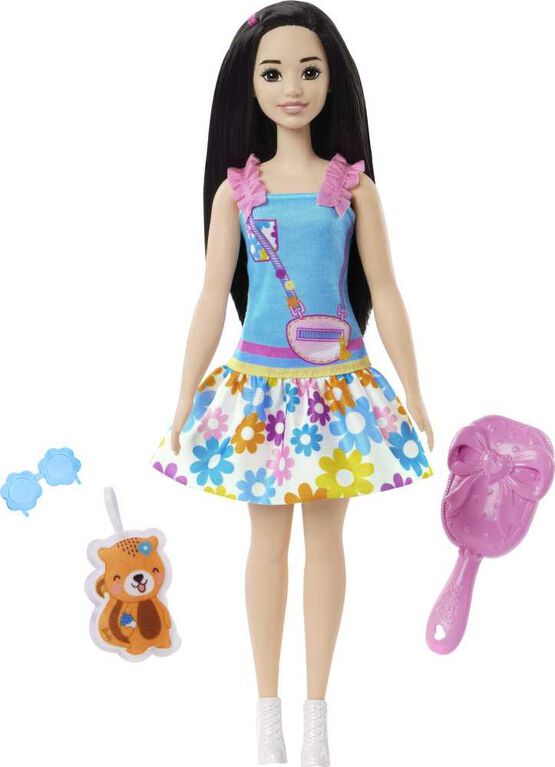 Barbie Ma Première Barbie Poupée Renee cheveux noirs lisses
