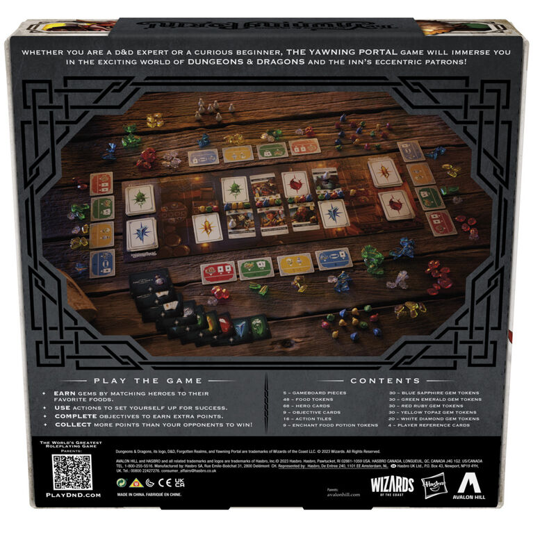 Dungeons & Dragons: The Yawning Portal Game, DandD Strategy Board Game for 1-4 Players, DandD Board Games, Family Games