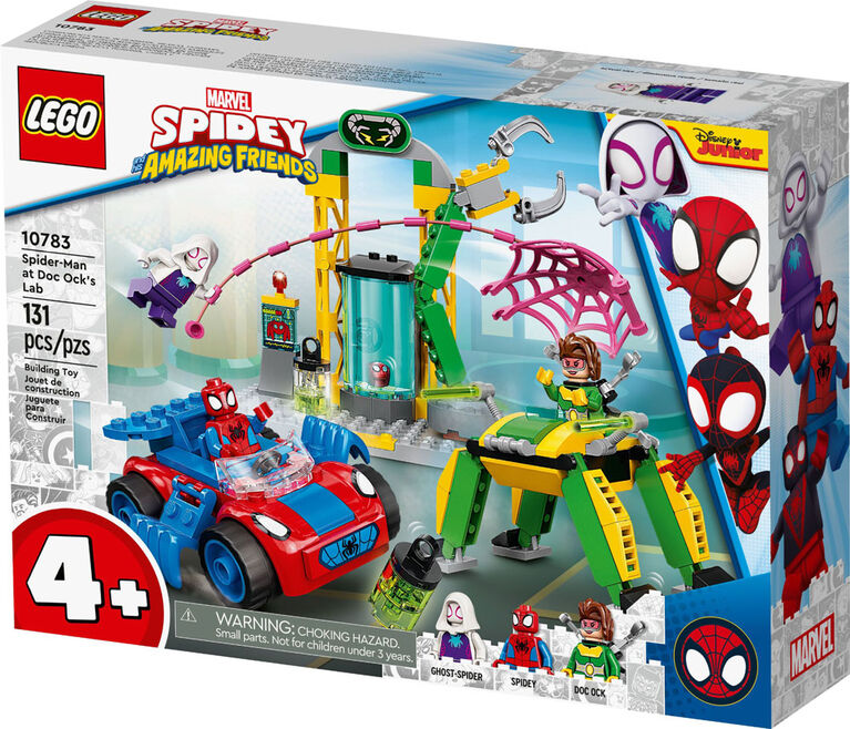 LEGO Marvel Spidey And His Amazing Friends Spider-Man at Doc Ock's Lab 10783 (131 Pieces)