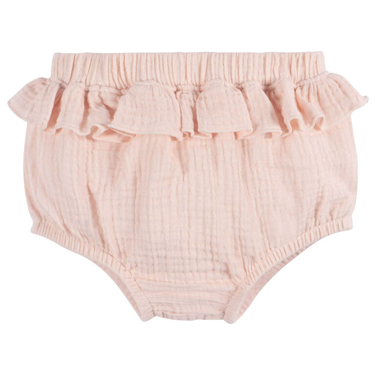 Gerber Childrenswear - 2-Piece Top + Diaper Set - Blush - 3-6M